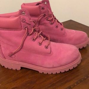 COPY - PINK TIMBERLANDS